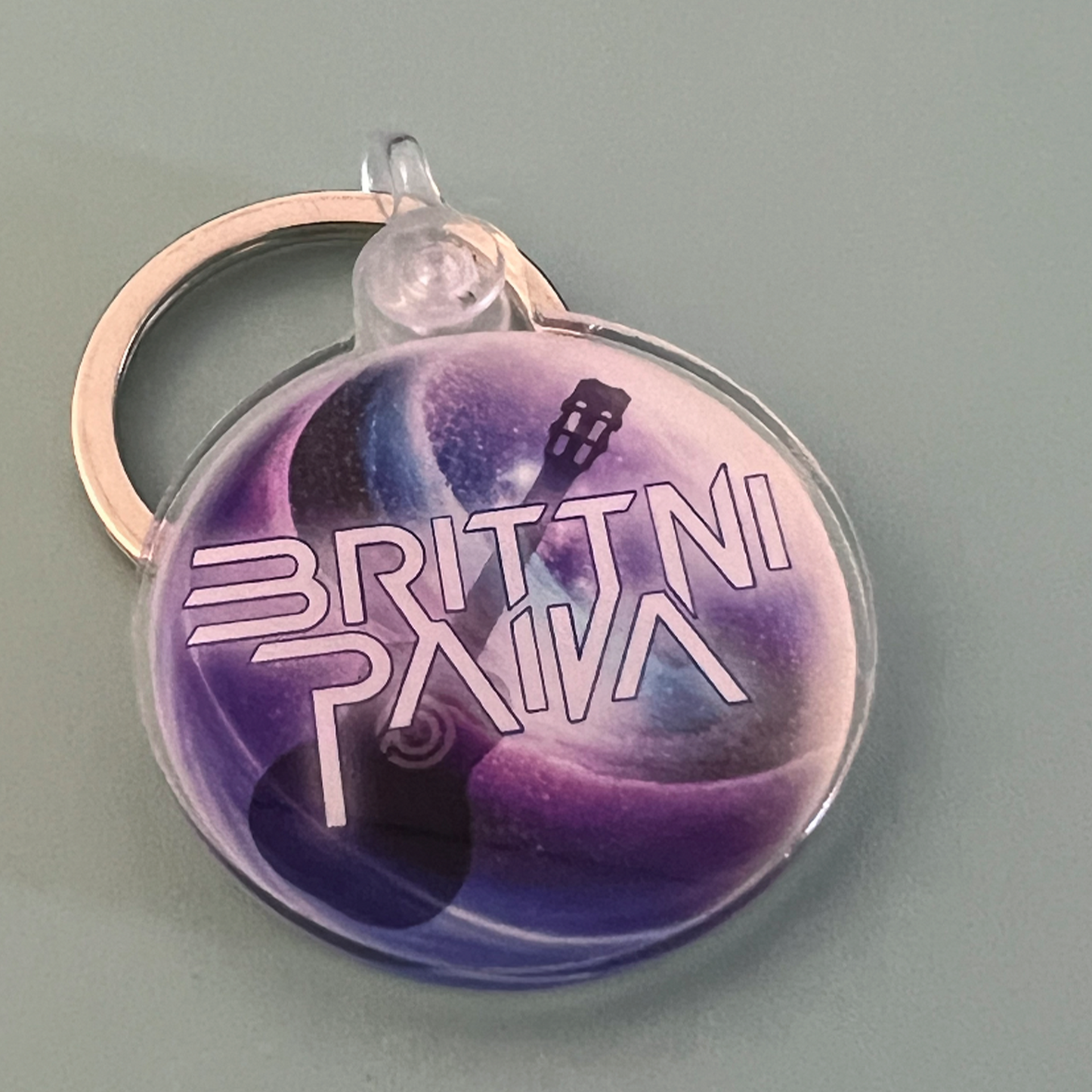 Purple Galaxy Keychain