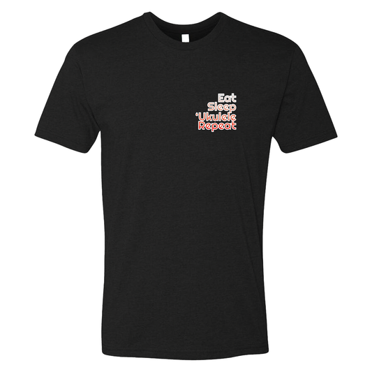 Silhouette in Strings Short-sleeve Tshirt (Red Gradient)