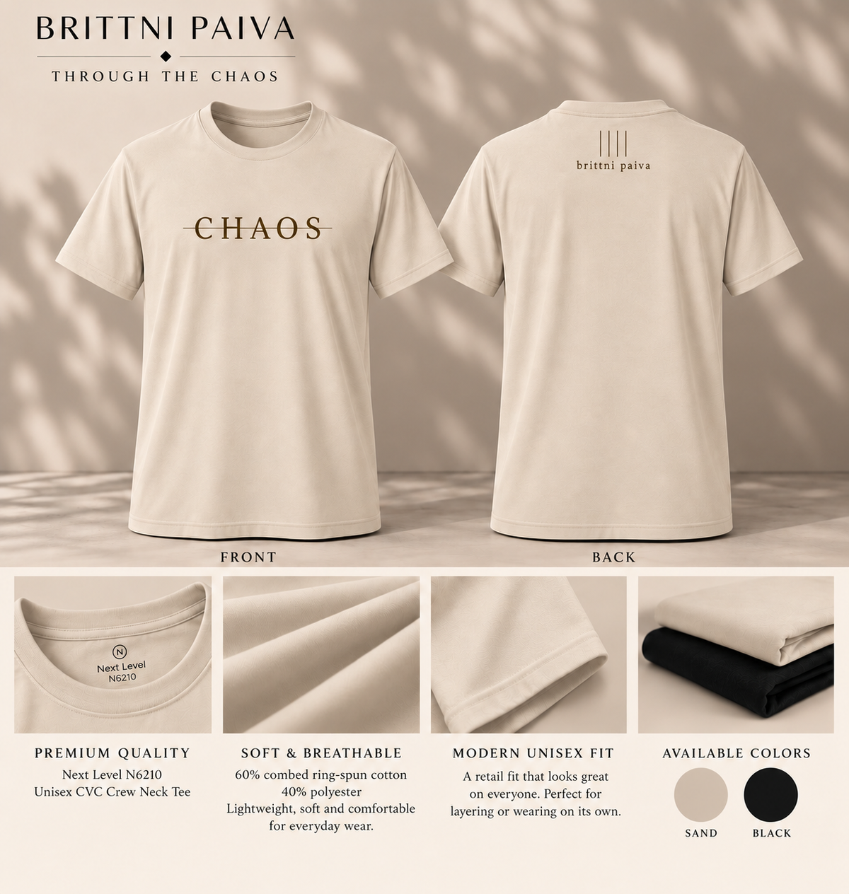PRE-ORDER: "CHAOS" Unisex T-Shirt