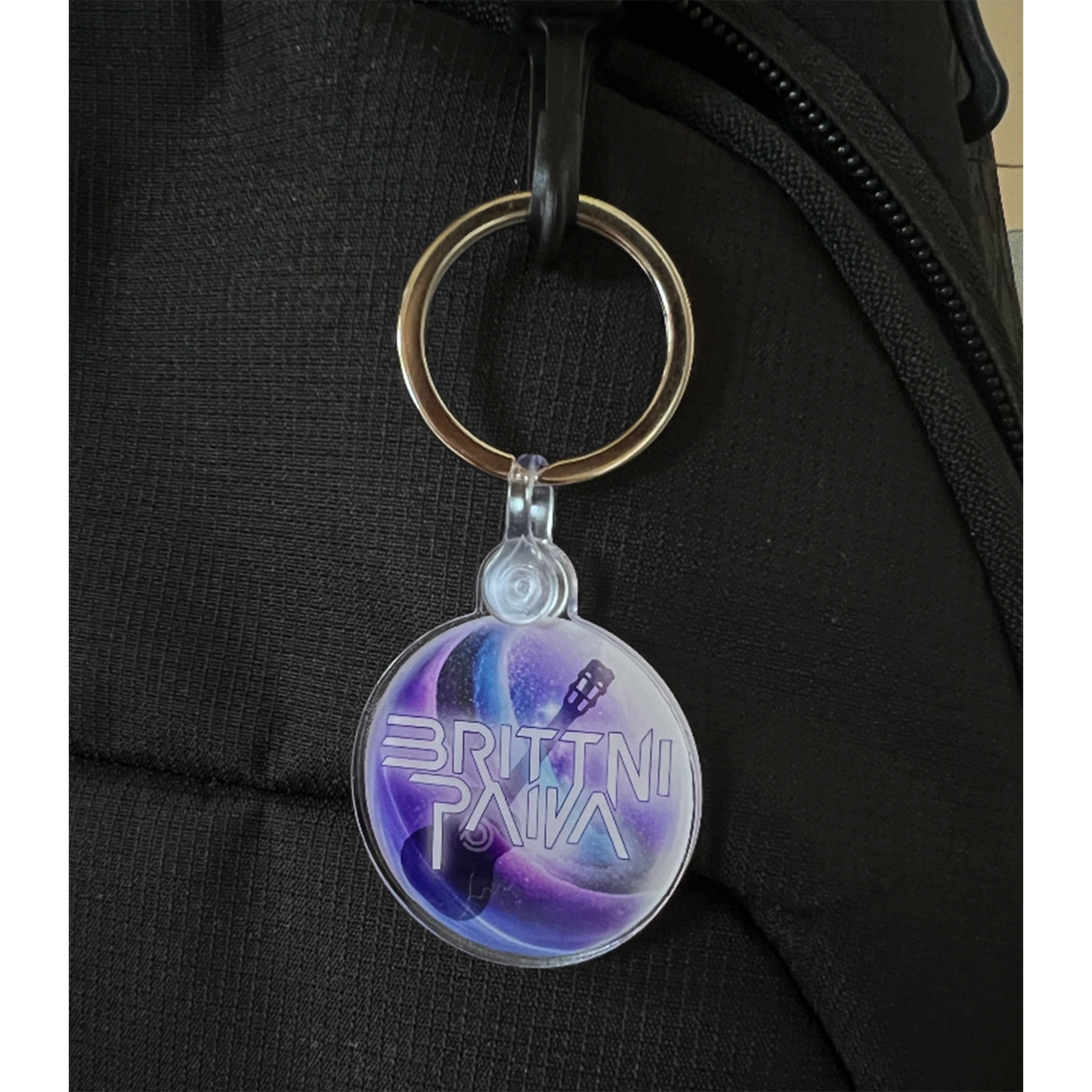 Purple Galaxy Keychain